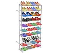 Zapatero de 10 Niveles - Organizador de Calzado para 40 Pares, 140x72x20cm, Polipropileno