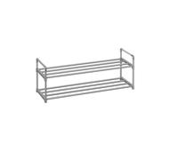 Zapatero de 2 Niveles 30 x 92 x 34 cm Gris