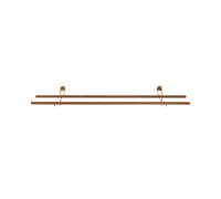Zapatero de Madera Estante para Zapatos Roble/ Latón