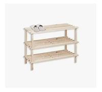 Zapatero de Madera Natural. Estantería Disponible en 2 tamaños, Zapatero de Pie, Estante de Almacenamiento para Zapatos, Organizador para el Hogar, Accesorios
