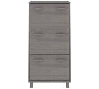 Zapatero Hamar gris claro 59,5 x 35 x 117 cm de madera de pino