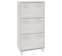 Zapatero HAMAR madera maciza de pino blanca 59,5x35x117 cm