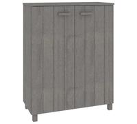 Zapatero HAMAR madera maciza pino gris claro 85x40x108 cm