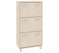 Zapatero HAMAR madera pino maciza marrón miel 59,5x35x117 cm