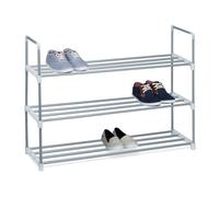 Zapatero metal estantería para zapatos ligero zapatero metálico 3 niveles