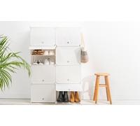 Zapatero modular portátil Innovagoods: Blanco / 36 pares