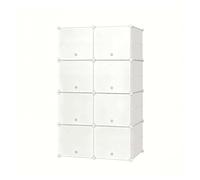 Zapatero organizador modular - multifuncional para armario, baño y oficina - blanco
