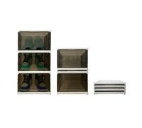Zapatero plegable 3 niveles 54x25x35 cm nyana home | caja zapatos | organizador calzado