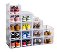 Zapatero plegable para el hogar, caja zapatos ,caja plastico cajone caja de almacenamiento de plástico transparente, organizador de zapatos, Zapatero de almacenamiento para zapatos de baloncesto,