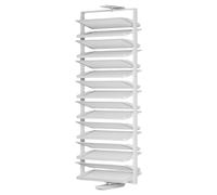 Zapateros Extensible Giratorio de 360° para Armarios Telescópico Altura Ajustable Shoe Rack Organizador estante vertical armario dormitorio pequeño 6Tier94-106cm,58cm
