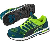 Zapatilla de seguridad Elevate Knit, color verde, modelo bajo, talla 40, azul/verde, con certificaciones S1P, ESD, HRO y SRC, según la norma EN20345