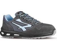 Zapatilla de seguridad para mujer, modelo Lolly, talla 38, color negro/azul, con certificaciones S1P, SRC y ESD, según la norma EN 20345