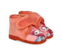 ZAPATILLAS DE CASA L&R SHOES MD100-6 NARANJA CON VELCRO PARA NIÑAS NARANJA