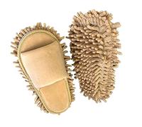 Zapatillas de Piso para Trapeador, Cubierta de Zapatos de Limpieza de Pantuflas de Trapeador con Punta Abierta Perezosa de Microfibra con Cierres de Gancho de 6 Mm de Ancho para