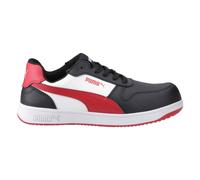 Zapatillas De Seguridad Puma Frontcourt De Cuero Bajas Para Hombre Negras