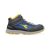 Diadora Utility Run Mid S3S, botas de seguridad unisex 38 EU female Gris Oscuro/Azul Oscuro/Amarillo