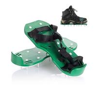 Relaxdays Zapatos aireadores de césped verde oscuro,negro,plata