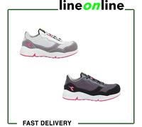 Utility Diadora Athena Text Low S1pl Fo Sr ESD, Zapatos de Seguridad y contra Incendios Mujer, Gray Violet Raspberry, 35 EU