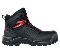 PUMA Safety Iron HD MID - Zapatos de seguridad para hombre (fibra de vidrio, protección contra perforaciones, impermeables, antideslizantes), Negro , 40 EU