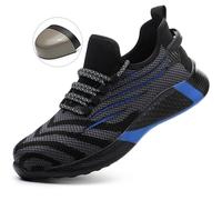 Zapatos de trabajo con punta de acero para hombre, zapatillas de seguridad ligeras, cómodas, transpirables, antipinchazos, zapatos de trabajo para construcción, botas FZ55-orange