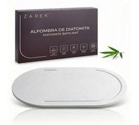 ZAREK Alfombrilla Baño Diatomita Ovalada de Piedra 60x39 cm | Alfombra de Baño Tierra de Diatomeas Secado Rápido | Tapete Absorbente, Antideslizante y Antimoho para Cocina y Mascotas | Escurridor de B