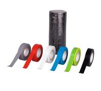 Zarivy Cinta aislante PVC 0.13 mm, 19 mm x 33 m, VDE 52100, resistente a la temperatura, ideal para aislamiento eléctrico y reparación de cables.