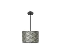 Zarivy Colgante de moda 1xE27 en color negro y gris, dimensiones 30x30 cm, ideal para decoraciones modernas y ambientaciones elegantes.