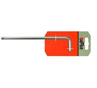 Zarivy Llave Allen extra-larga con bola, acero al carbono, ideal para trabajos en espacios reducidos y montaje de muebles.