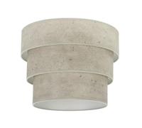 Zarivy Pantalla Colgante Triple con diseño de cemento gris, dimensiones 50x40x28 cm, ideal para decorar y dar luz a espacios interiores.