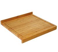 Zassenhaus 0000054101 Tabla de trabajo, bambú, marrón, 39 x 39 x 4,5 cm | Tabla de cortar cuadrada hecha de bambú sostenible y rápidamente renovable, fácil de limpiar
