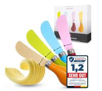 Zassenhaus 071559 - Set de 4 cuchillos para mantequilla easy cut coloridos (h.nr.)