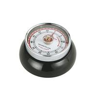 Zassenhaus Temporizador de cocina Retro Speed 072310 – 60 minutos, imán incorporado, negro