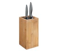 Zassenhaus 54163 Cuchillos Bambú Rectangular, bambú, marrón, 12 x 12 x 23 cm