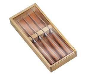 Zassenhaus 70804 - Juego de 4 cuchillos de carne (acero inoxidable)