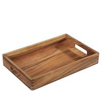 Zassenhaus Bandeja de Madera de Acacia | Bandeja con Asas | Bandeja de Desayuno | Bandeja de Madera Decorativa | Tableta para vajilla | Madera Dura cultivada de Forma sostenible | 42 × 28 × 6 cm