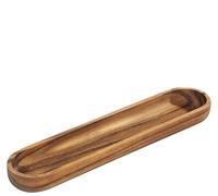 Zassenhaus Bandeja de Madera de Acacia Con Asas - Para Baguette y Desayuno, Decoración Para Platos, Madera Dura Cultivada de Forma Sostenible, 45 x 9,5 x 4 cm