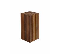 Zassenhaus Bloque para cuchillos 13x26 cm madera de nogal con ranuras y soporte