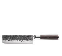 Zassenhaus Cuchillo Nakiri KYOTO de acero forjado a mano, 18 cm | Hoja de acero japonés 440C, dureza de 60 HRC, mango ergonómico de madera wengué, ángulo de afilado de 15°
