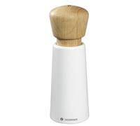Zassenhaus NORDERNEY - Molinillo de sal (madera de haya lacada, cabezal de roble, mecanismo de cerámica de alto rendimiento ajustable, molinillo de especias para pimienta, sal y hierbas, 18 cm), color