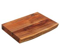 Zassenhaus Tabla de cortar de Acacia, bloque de madera maciza para carne, sostenible, 41×30×5 cm