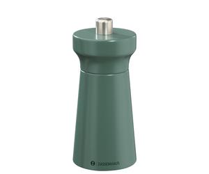 Zassenhaus WESTERLAND Deep Forest - Molinillo de sal (madera de haya lacada, con mecanismo de molienda de cerámica de alto rendimiento, 12 cm, diámetro de 5,4 cm)