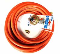 Zatechs Adaptador 7/16" a 3/8" - para Sopletes y Soldadura/para Conectar un Soplete de 7/16" a una Bombona de Gas Normal | Adaptador con Manguera de Gas y Reductor de Presión