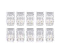 ZAWELIYO 10 Uds Tira de LED COB a Conector de Cable sin Soldadura Fácil de Conectar para el Hogar Oficina Escuela 2 Pines 8mm Material Duradero