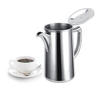 ZAWELIYO Botella de Agua Multifuncional de Acero Inoxidable de 2 Litros, con Jarra de Vertido con Pico Abierto para café y té