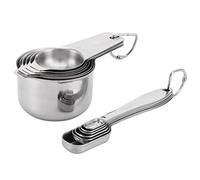 ZAWELIYO Cucharas Medidoras de Acero Inoxidable con Báscula, Accesorio de Cocina para Hornear para Medir la Cocción, 13 Unidades/juego, Material de Calidad Alimentaria