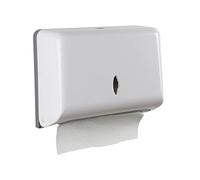 ZAWELIYO Dispensador de Toallas de Papel para Montaje en Pared ABS Simple y Elegante para Cocinas, Salones y Baños 27 X 20,5 X 10,4 Cm (Blanco)