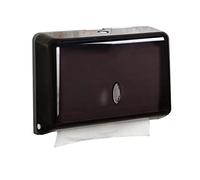 ZAWELIYO Dispensador de Toallas de Papel para Montaje en Pared ABS Simple y Elegante para Cocinas, Salones y Baños 27 X 20,5 X 10,4 Cm (Negro)