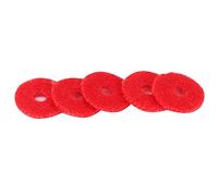 ZAWELIYO Juntas de Anillo de Piano Accesorios de Herramientas de Afinación de Lana Suave Roja para Pianistas 90 Piezas 1 Mm de Espesor
