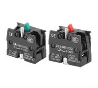 ZB2 BE101C NO y BE102C Interruptor de palanca de mando de botón nominal 10A 600V con diámetro de orificio de instalación de 22 mm para paneles de control (ZB2-BE102C)