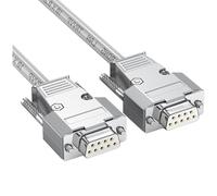 ZBIianxer Cable de extensión Industrial Recto de 9 Pines RS232 de 9 Pines Convertidor Macho a para Equipos de automatización Serie de temperaturas extremas